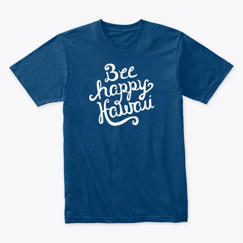 Unisex Bee Happy Hawaii Logo T-shirt